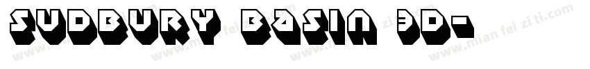 Sudbury Basin 3D字体转换
